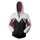 Spider-Man: Into the Spider-Verse Gwen 3D Zip-Up Sweatshirt Adult Unisex