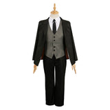 Goukon ni Ittara Onna ga Inakatta Hanashi Suo Unisex Black Suit Cosplay Costume Outfits Halloween Carnival Suit