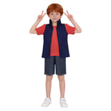 Gravity Falls Dipper Pines Kids Children Blue Vest Set Cosplay Costume Halloween Carnival Party Suit