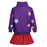 Gravity Falls Mabel Kids Children Purple Outfit Cosplay Costume Halloween Carnival Party Suit