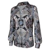 Griselda 2024 TV Griselda Blanco Printed Long-Sleeve Grey Shirt Cosplay Costume Outfits