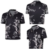 GTA6 Jason Black Printed T-Shirt Cosplay Costume Halloween Carnival Party Suit
