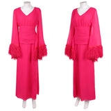 Hacks Season 5 Deborah Vance Women Pink Dress Cosplay Costume Halloween Carnival Party Suit