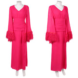 Hacks Season 5 Deborah Vance Women Pink Dress Cosplay Costume Halloween Carnival Party Suit