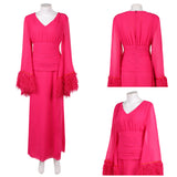 Hacks Season 5 Deborah Vance Women Pink Dress Cosplay Costume Halloween Carnival Party Suit