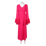 Hacks Season 5 Deborah Vance Women Pink Dress Cosplay Costume Halloween Carnival Party Suit