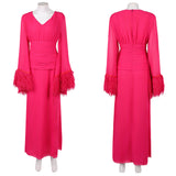 Hacks Season 5 Deborah Vance Women Pink Dress Cosplay Costume Halloween Carnival Party Suit