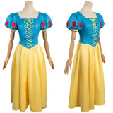 Princess Snow Halloween Cosplay Costume Female Yellow Dress Halloween Carnival Suit