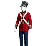 Hamlet Red Military Dress Uniform Cosplay Costume Halloween Carnival Party Suit