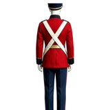 Hamlet Red Military Dress Uniform Cosplay Costume Halloween Carnival Party Suit