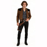Han Solo Brown Ourfit Cosplay Costume Halloween Carnival Party Suit