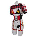 Harley Quinn Original Red and Black Squares Lingerie for Women Cosplay Costume Outfits Halloween Carnival Suit