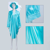 Haunted Mansion Ghost Bride Blue Cosplay Costume For Adult Female Halloween Carnival Party Suit
