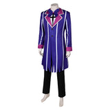 Hazbin Hotel Alastor Blue Purple Suit Cosplay Costume Outfits Halloween Carnival Suit