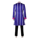 Hazbin Hotel Alastor Blue Purple Suit Cosplay Costume Outfits Halloween Carnival Suit