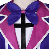 Hazbin Hotel Alastor Blue Purple Suit Cosplay Costume Outfits Halloween Carnival Suit