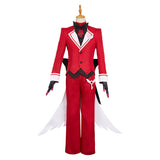 Hazbin Hotel Alastor Red Outfit Cosplay Costume For Adult Male Halloween Carnival Party Suit
