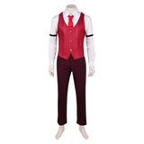 Hazbin Hotel Alastor Red Cosplay Costume For Adult Man Halloween Carnival Party Suit