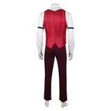 Hazbin Hotel Alastor Red Cosplay Costume For Adult Man Halloween Carnival Party Suit   