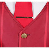 Hazbin Hotel Alastor Red Cosplay Costume For Adult Man Halloween Carnival Party Suit   