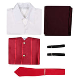 Hazbin Hotel Alastor Red Cosplay Costume For Adult Man Halloween Carnival Party Suit   