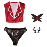 Hazbin Hotel Alastor Red Sexy Lingerie For Women Cosplay Costume Outfits