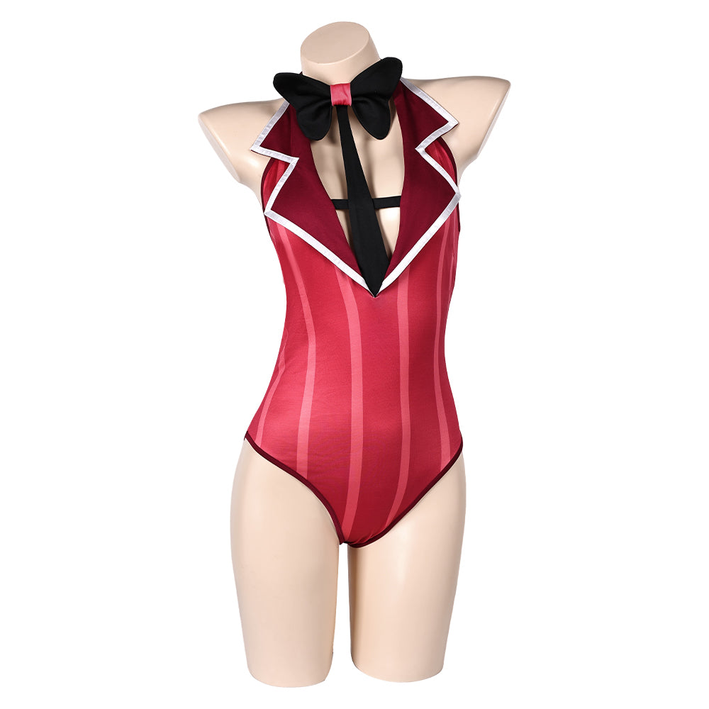 Hazbin Hotel Alastor Red Sexy One Piece Swimsuit Swimwear Cosplay Costume Outfits Halloween Carnival Suit