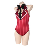 Hazbin Hotel Alastor Red Sexy One Piece Swimsuit Swimwear Cosplay Costume Outfits Halloween Carnival Suit