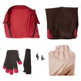 Hazbin Hotel Alastor Red&Black Cosplay Costume For Adult Male Halloween Carnival Party Suit 