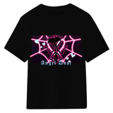 Hazbin Hotel Angel Dust 3D Printed Black T-shirt Summer Men Women Short Sleeve Shirt