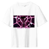 Hazbin Hotel Angel Dust 3D Printed WhiteT-shirt Summer Men Women Short Sleeve Shirt