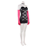 Hazbin Hotel Angel Dust Black Cosplay Costume For Adult Female Halloween Carnival Party Suit   