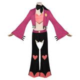 Hazbin Hotel Angel Dust Pink Cosplay Costume For Adult Female Halloween Carnival Party Suit