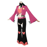 Hazbin Hotel Angel Dust Pink Cosplay Costume For Adult Female Halloween Carnival Party Suit