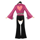 Hazbin Hotel Angel Dust Pink Cosplay Costume For Adult Female Halloween Carnival Party Suit