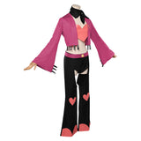 Hazbin Hotel Angel Dust Pink Cosplay Costume For Adult Female Halloween Carnival Party Suit