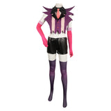 Hazbin Hotel Angel Dust Purple Combat Suit Female Cosplay Costume Outfits Halloween Carnival Suit