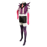 Hazbin Hotel Angel Dust Purple Combat Suit Female Cosplay Costume Outfits Halloween Carnival Suit