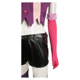 Hazbin Hotel Angel Dust Purple Combat Suit Female Cosplay Costume Outfits Halloween Carnival Suit