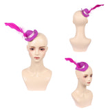 Hazbin Hotel Angel Dust Red Cosplay Hat Unisex Carnival Costume Accessories