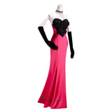 Hazbin Hotel Angel Dust Red Dress Cosplay Costume Halloween Carnival Party Suit