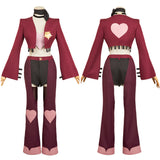 Hazbin Hotel Angel Dust Rose Red Cosplay Outfit For Adult Female Halloween Carnival Party Suit  