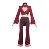 Hazbin Hotel Angel Dust Rose Red Cosplay Outfit For Adult Female Halloween Carnival Party Suit  