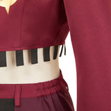 Hazbin Hotel Angel Dust Rose Red Cosplay Outfit For Adult Female Halloween Carnival Party Suit  