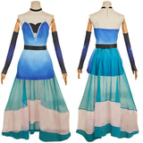 Hazbin Hotel Angel Dust Woman Blue Cosplay Costume Halloween Carnival Party Suit 