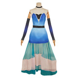 Hazbin Hotel Angel Dust Woman Blue Cosplay Costume Halloween Carnival Party Suit 