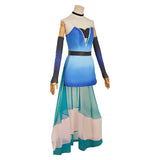 Hazbin Hotel Angel Dust Woman Blue Cosplay Costume Halloween Carnival Party Suit 