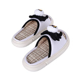 Hazbin Hotel Cat KeeKee White Cotton Linen Slippers Cosplay Shoes Halloween Carnival