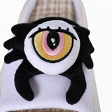 Hazbin Hotel Cat KeeKee White Cotton Linen Slippers Cosplay Shoes Halloween Carnival