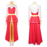 Hazbin Hotel Charlie Red Adult Female Cosplay Costume Halloween Carnival Party Suit 